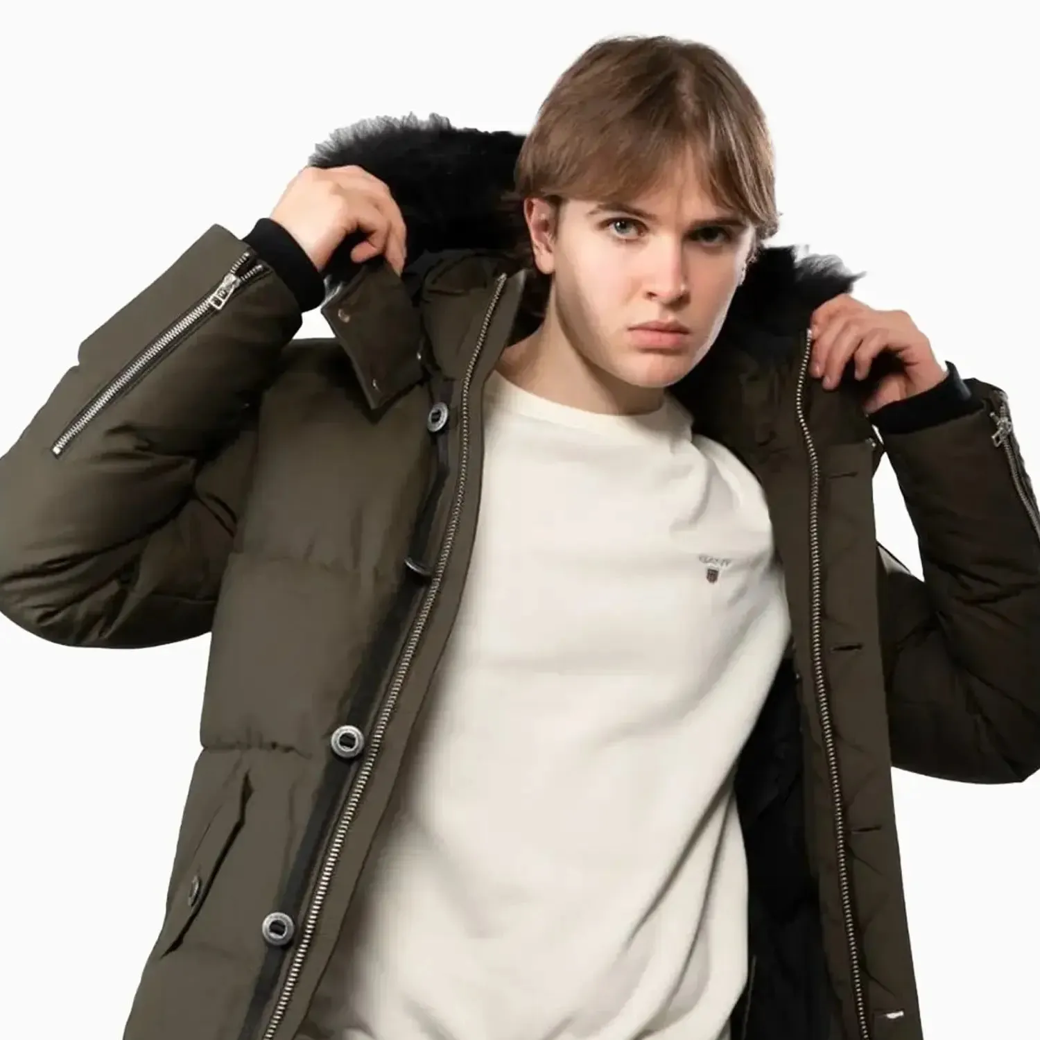 Men's Originals 3Q Fur Puffer Jacket