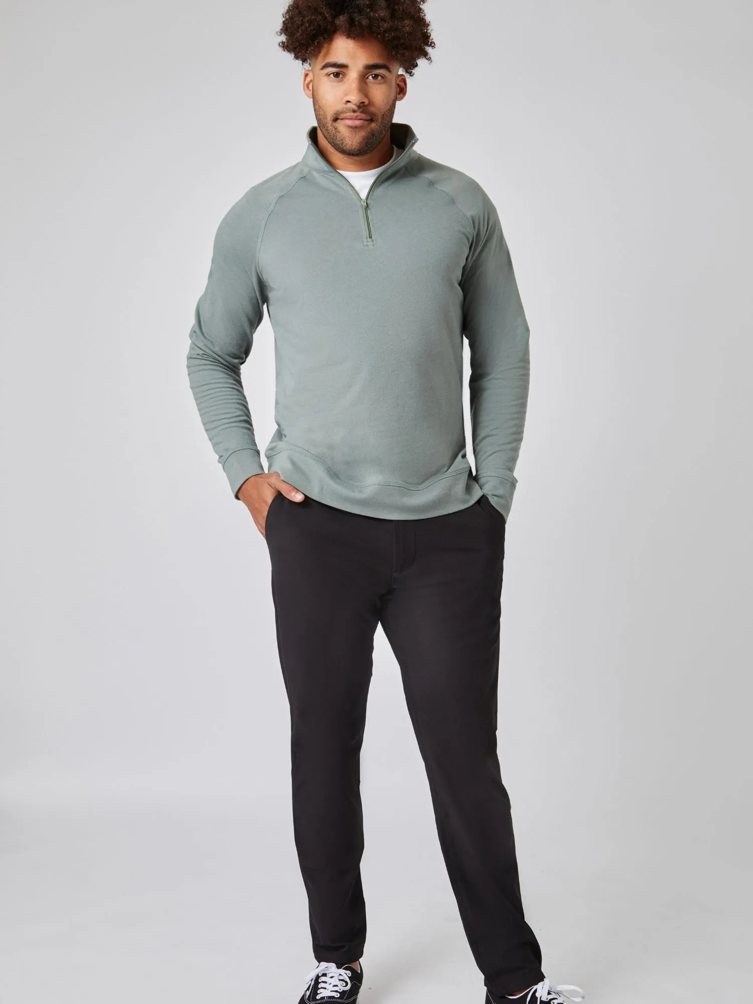 Mercury Green Quarter Zip