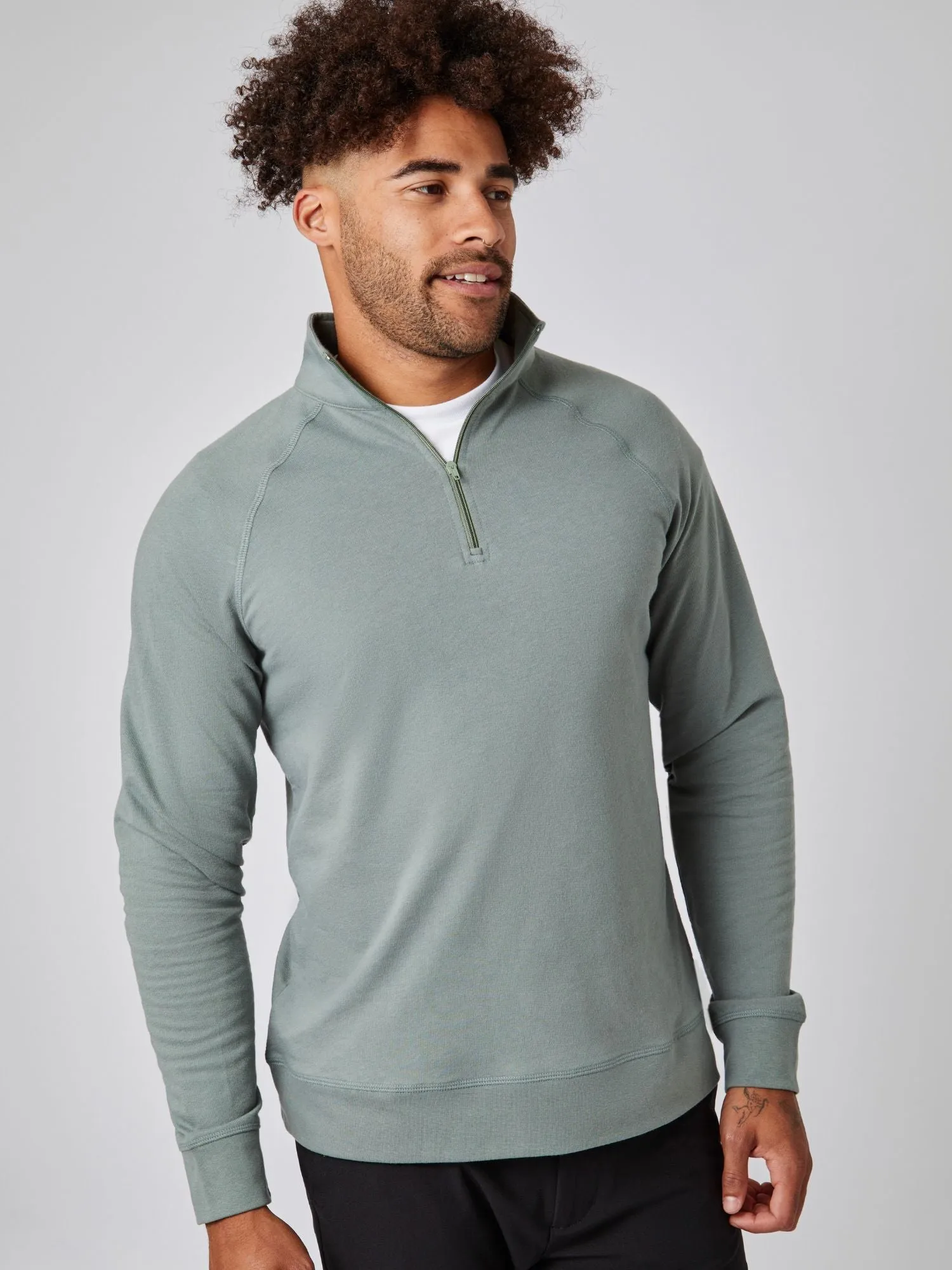 Mercury Green Quarter Zip