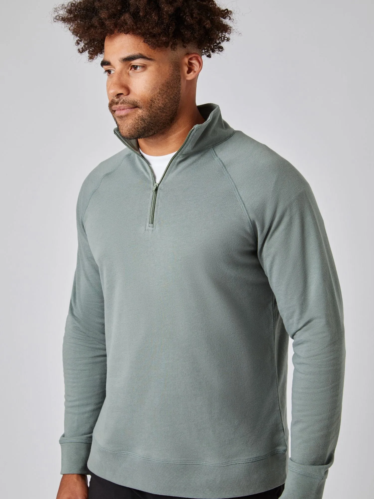 Mercury Green Quarter Zip