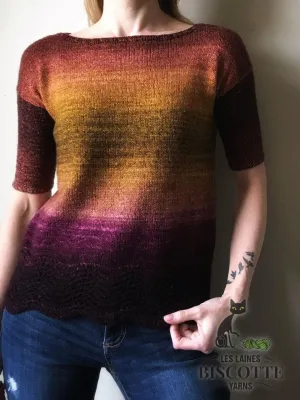 Metamorphic Tee - Free Knitting Pattern