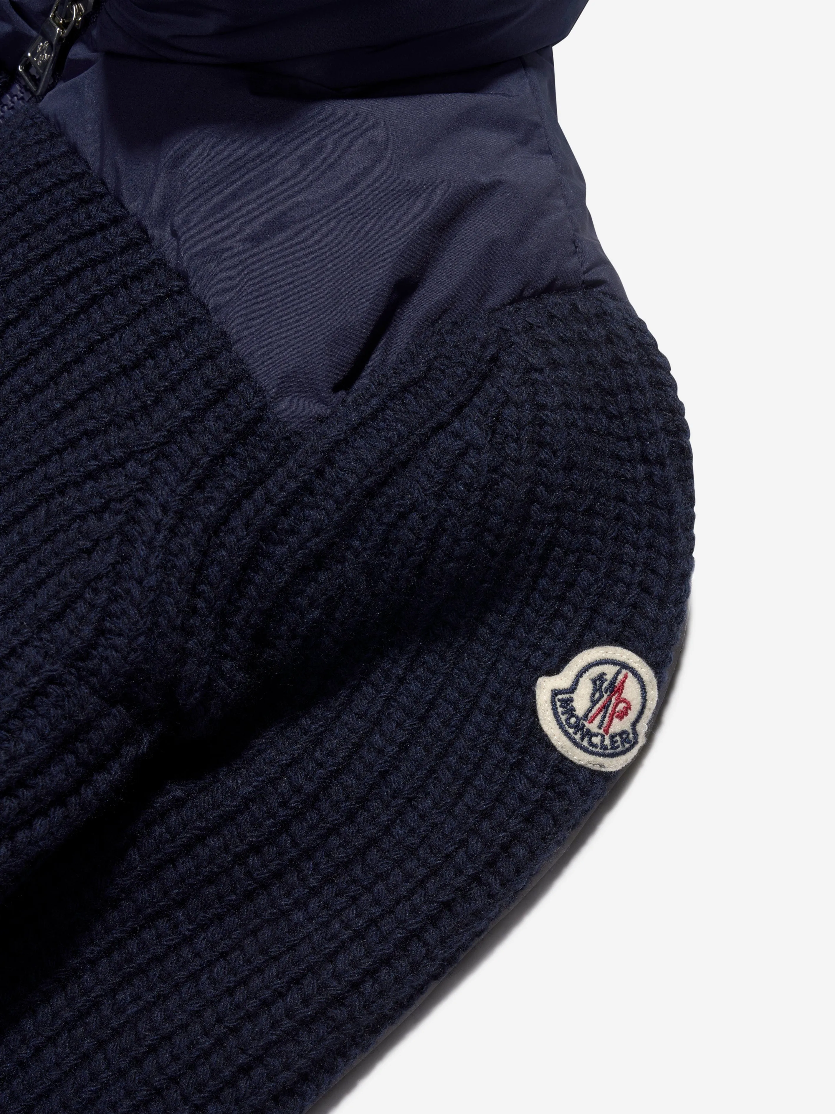 Moncler Enfant Boys Down Padded Cardigan in Navy