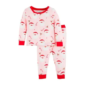 MUD Pink Glow in the Dark Santa Pajamas