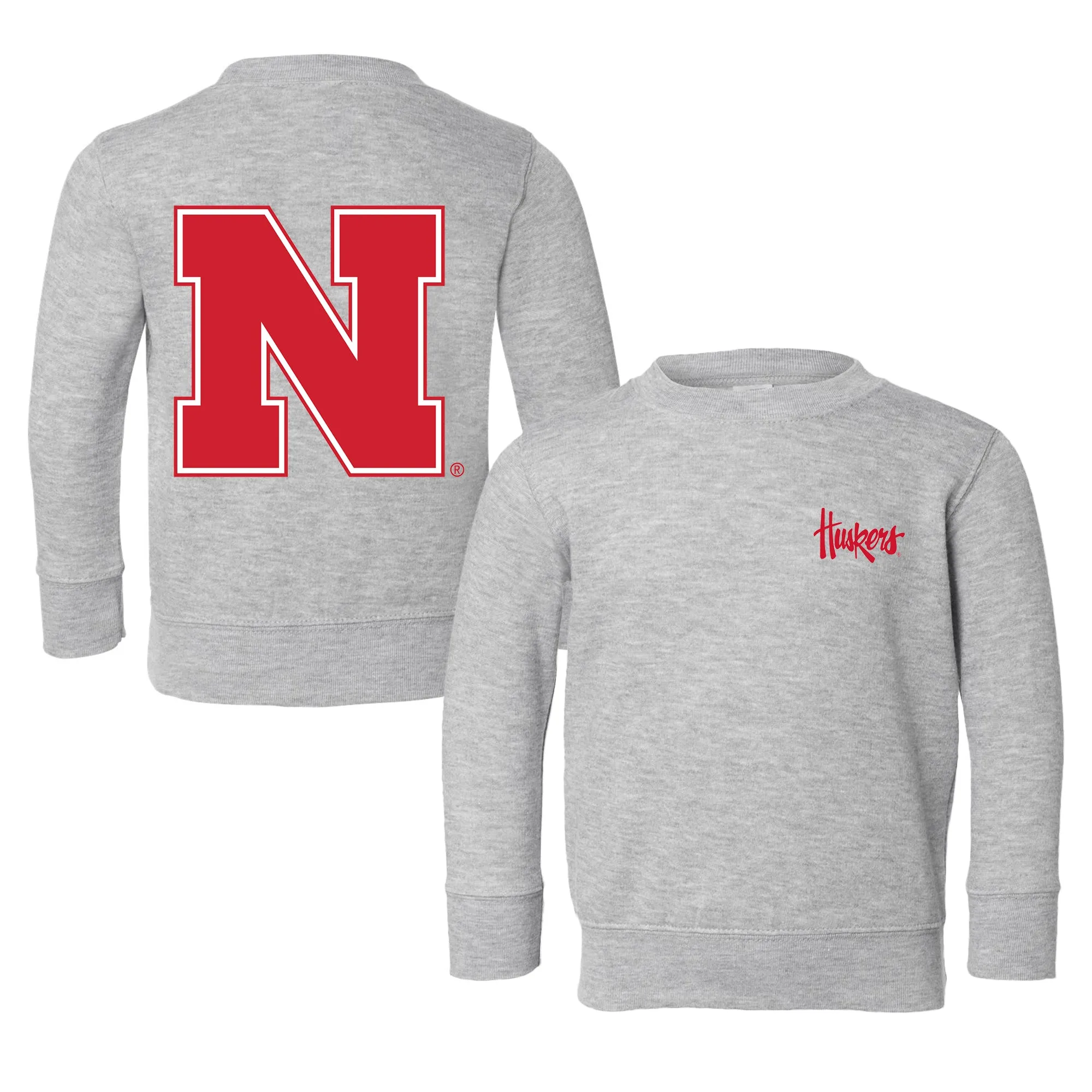 Nebraska Cornhuskers Logo Toddler Crewneck Sweatshirt