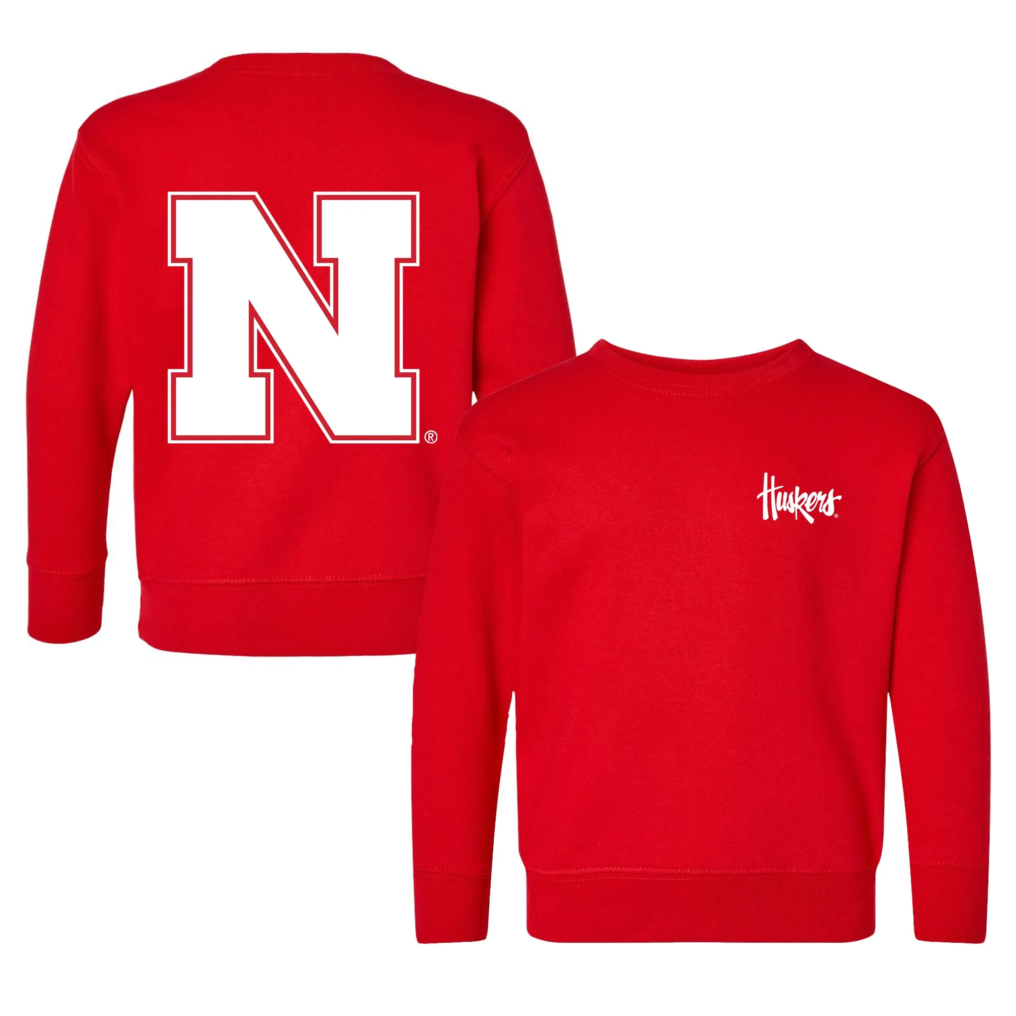 Nebraska Cornhuskers Logo Toddler Crewneck Sweatshirt