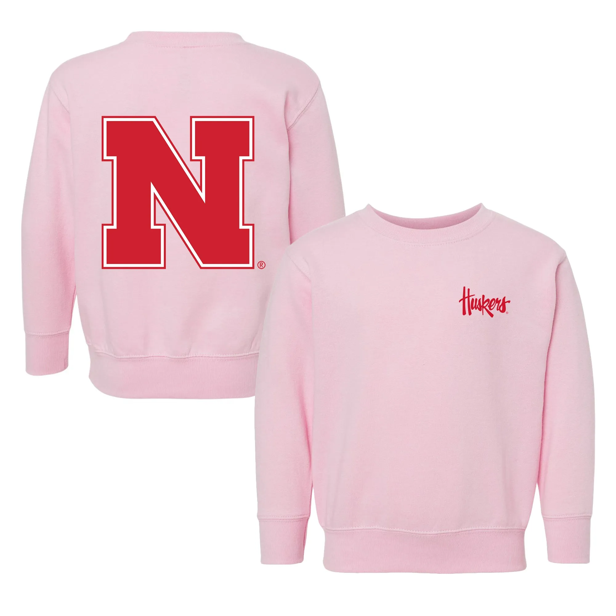 Nebraska Cornhuskers Logo Toddler Crewneck Sweatshirt