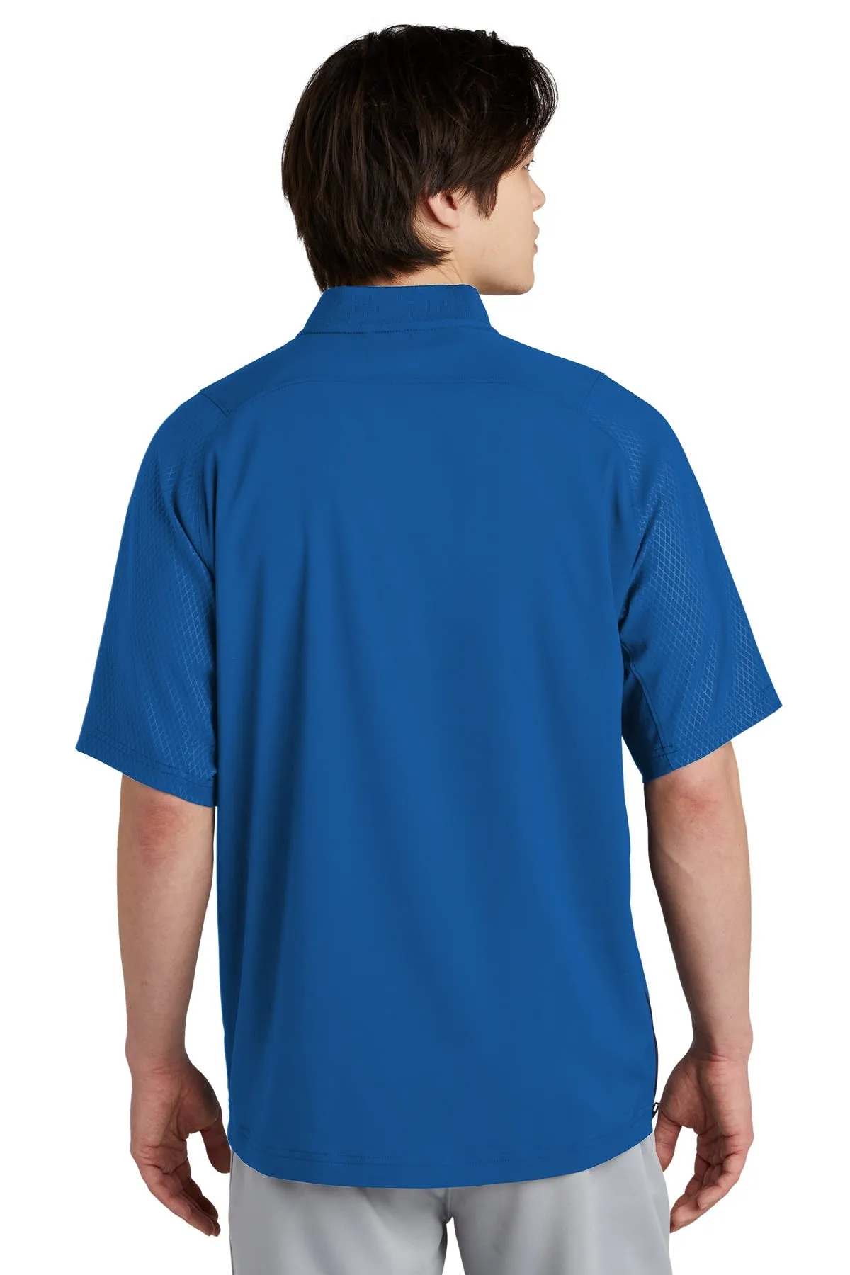 New Era Cage Short Sleeve 1/4-Zip Customized Jackets, Royal