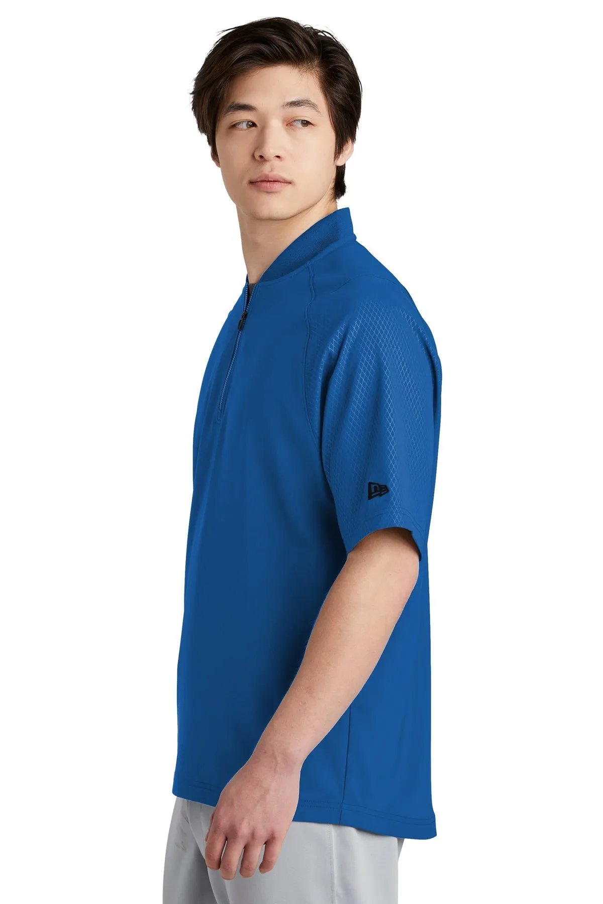 New Era Cage Short Sleeve 1/4-Zip Customized Jackets, Royal