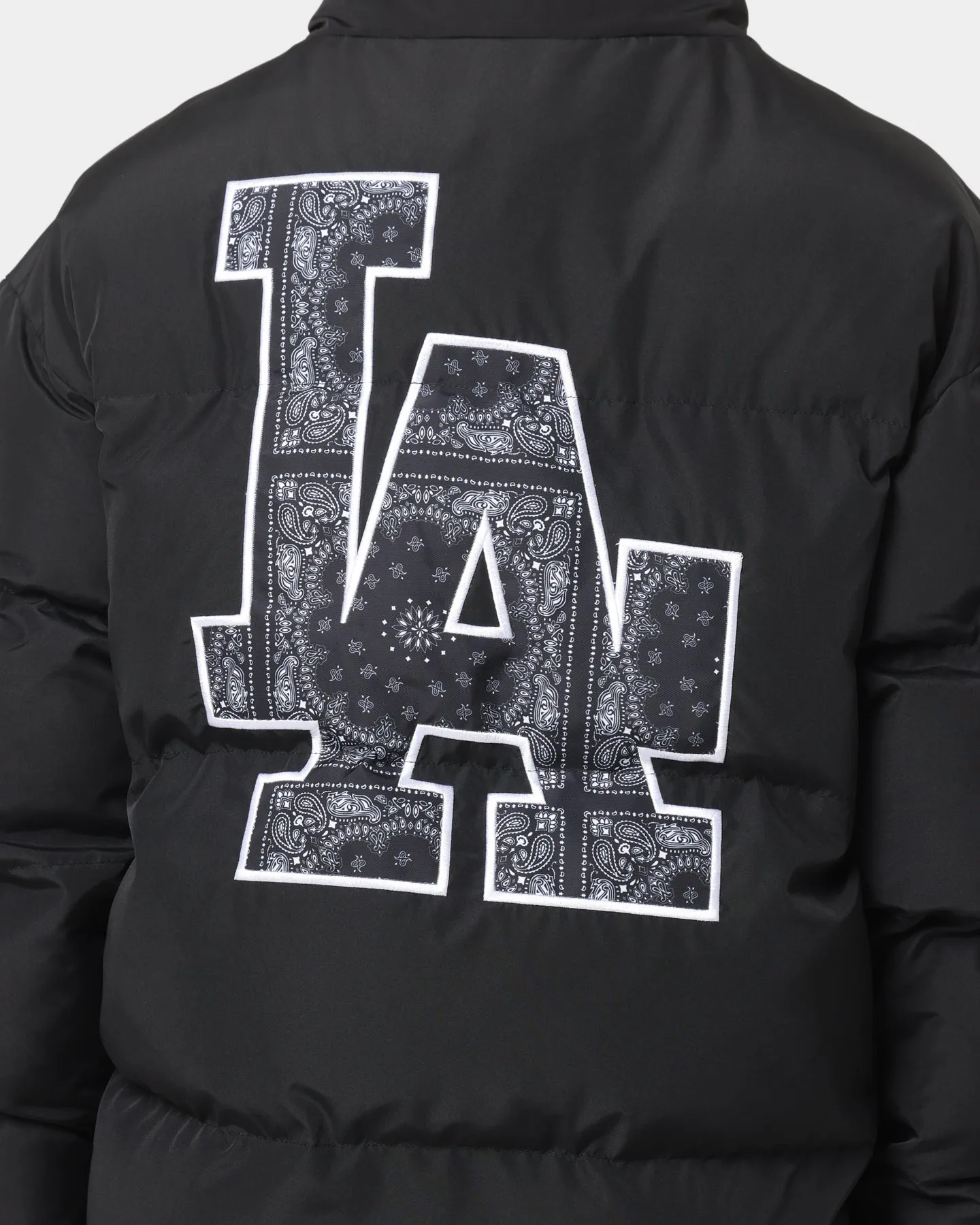 New Era Los Angeles Dodgers Paisley Puffer Jacket Black