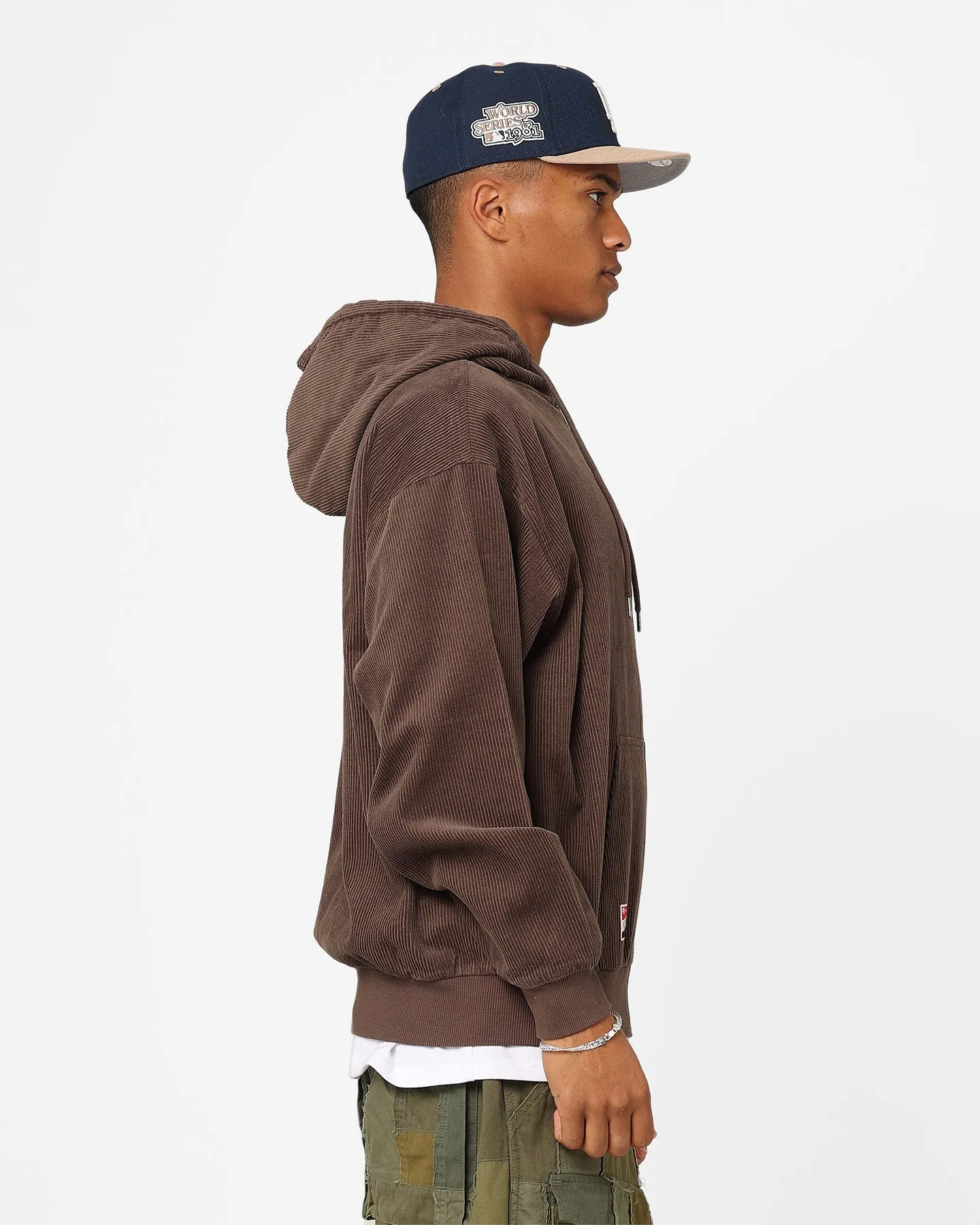 New Era Los Angeles Oversized Zip Hoodie Moss