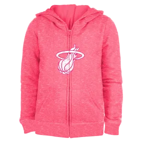 New Era Miami HEAT Pink Logo Girls Hoodie