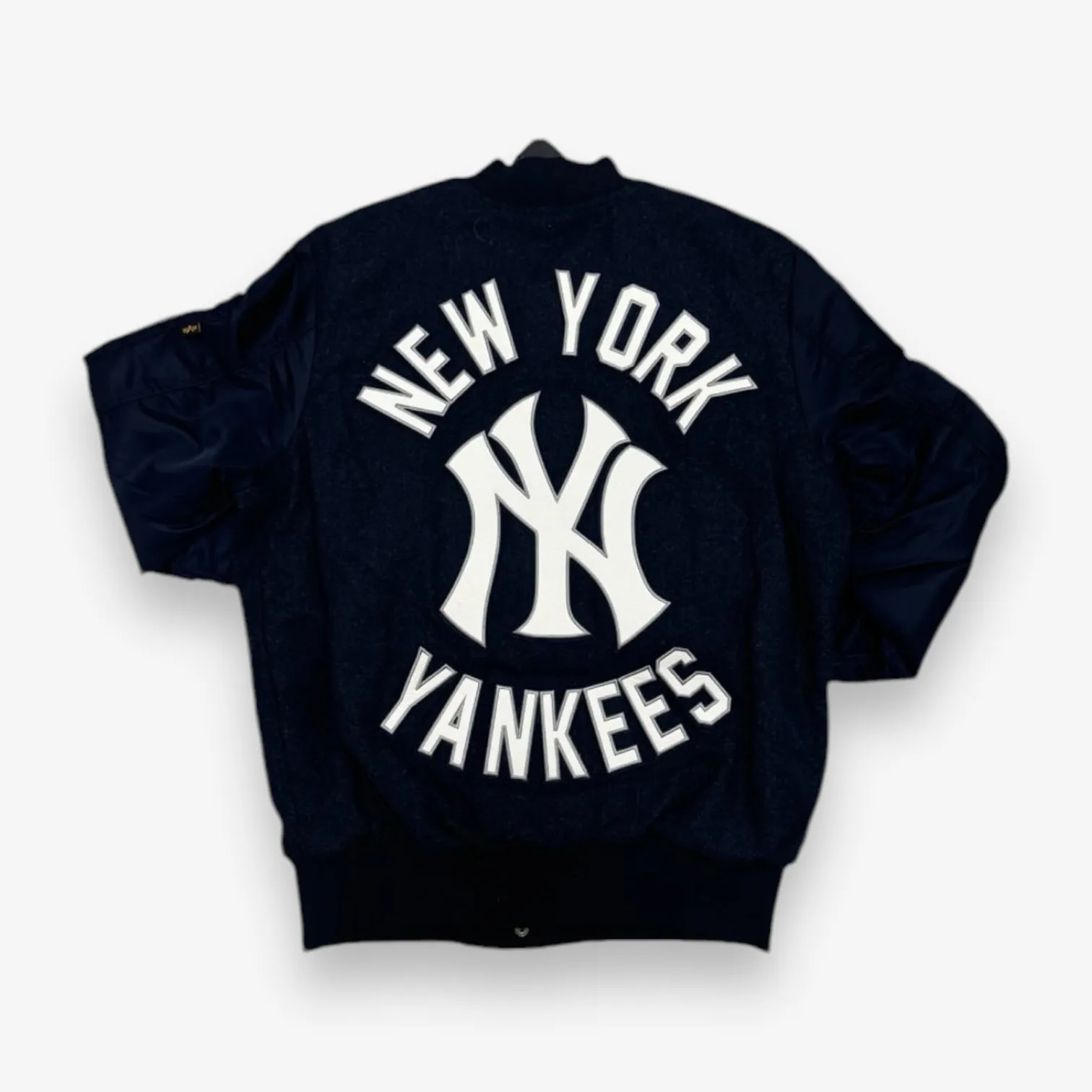 New Era X Alpha Industries Yankees Varsity Jacket Navy