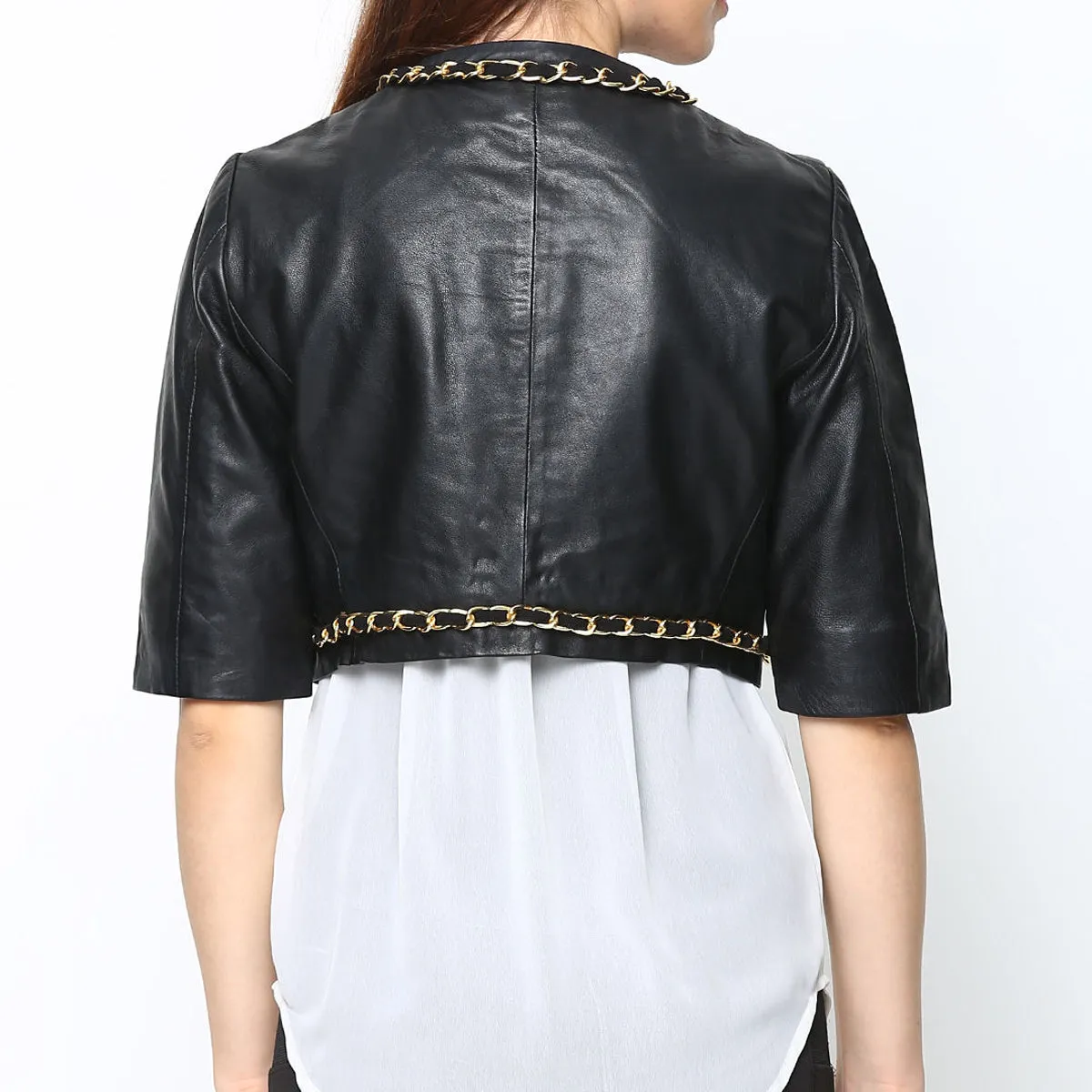 New Ladies Leather Black Jacket Bt Brune & Bareskin