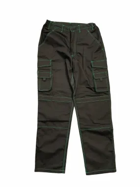 New Men's Black Cargo Trousers