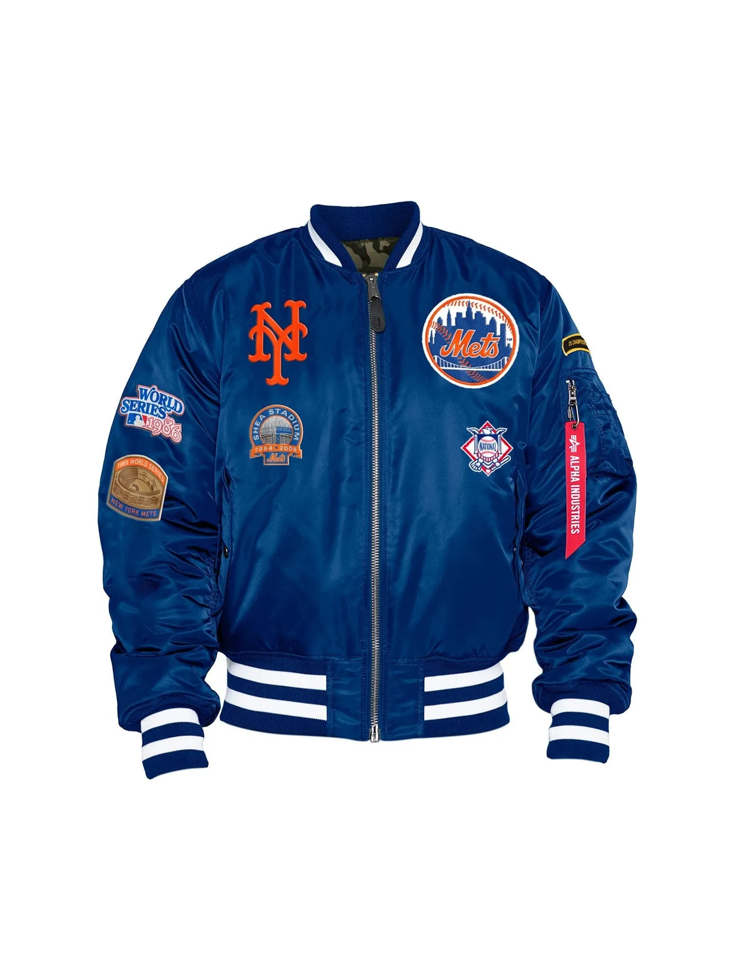 NEW YORK METS X ALPHA X NEW ERA MA-1 BOMBER JACKET