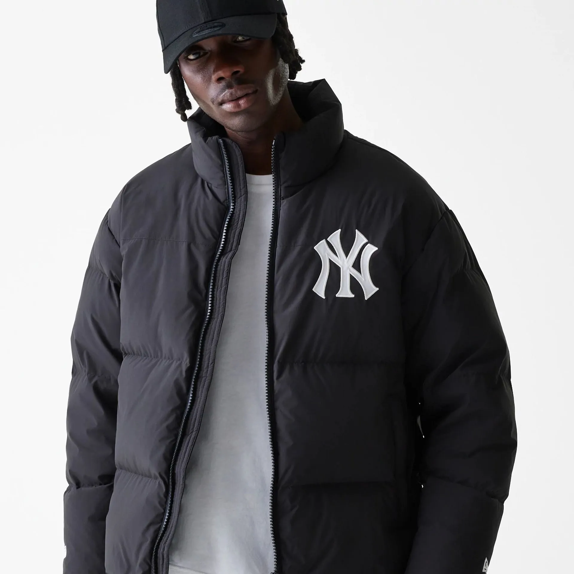 New York Yankees MLB Duck Puffer Black Jacket