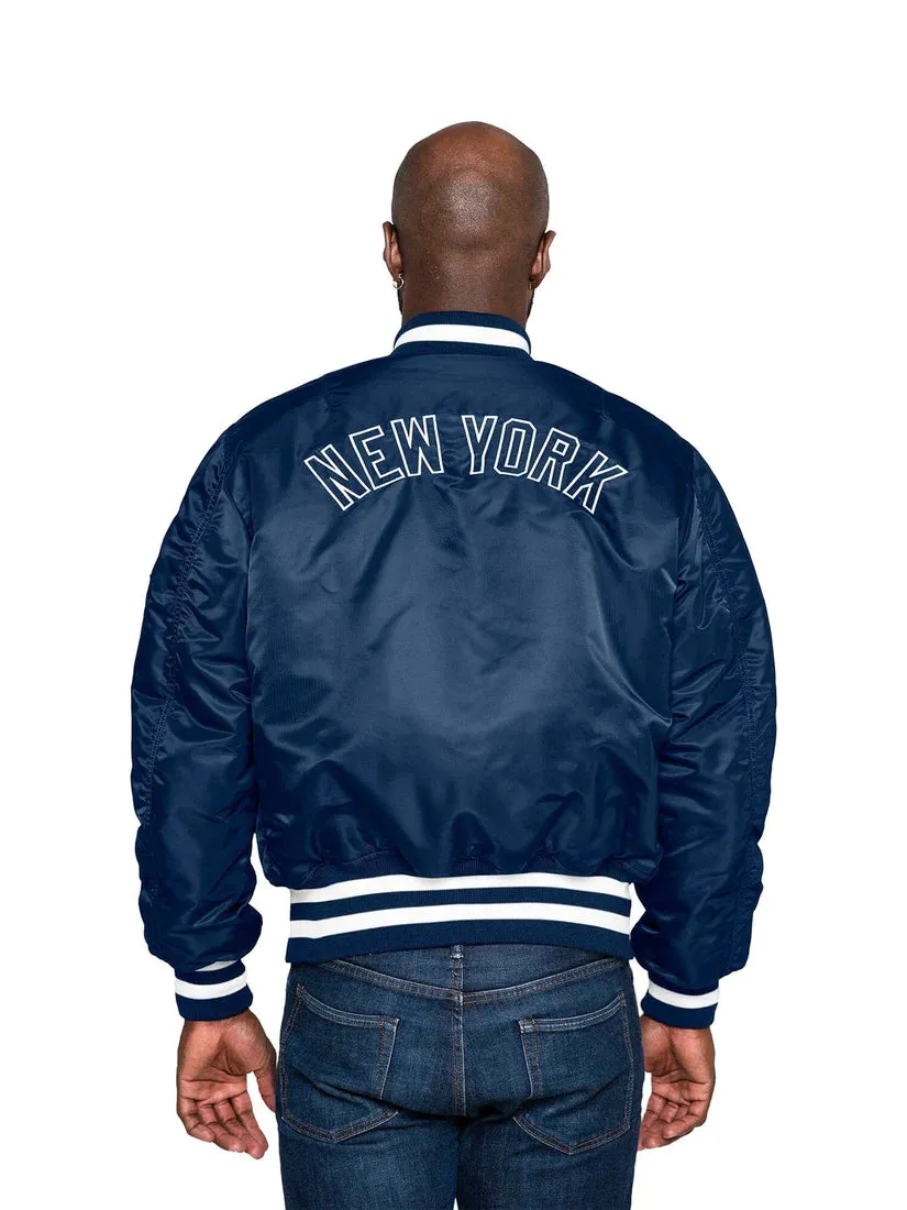 NEW YORK YANKEES  X ALPHA X NEW ERA REVERSIBLE BOMBER JACKET