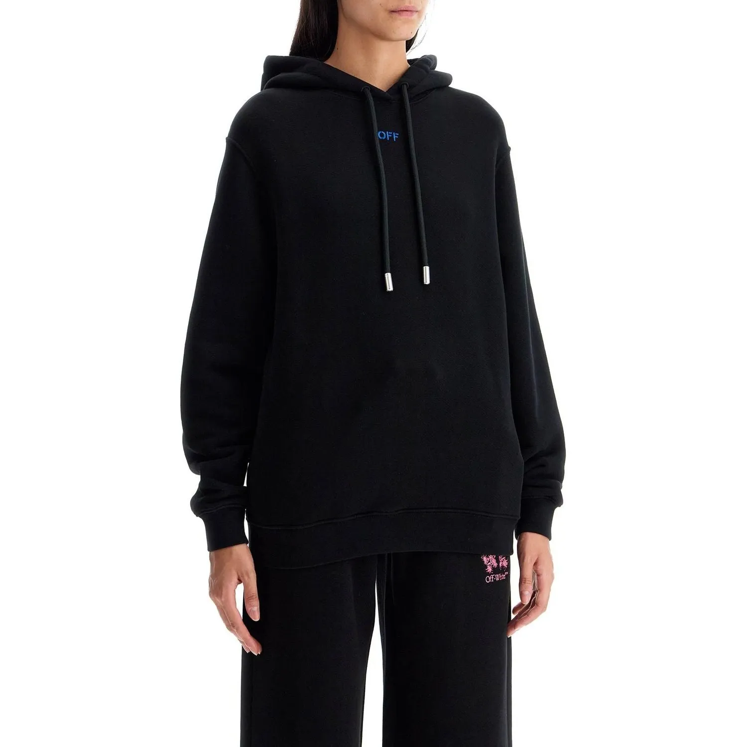 Off-White 'pinkflower arrow hooded sweat