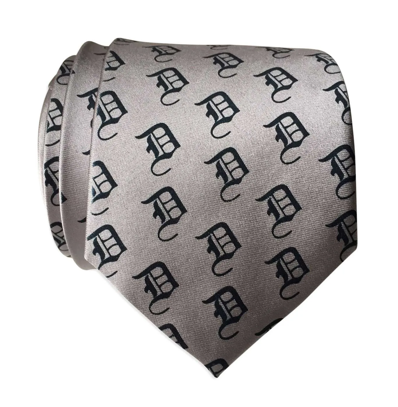 Old English Detroit D Dot Pattern Necktie