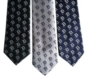 Old English Detroit D Dot Pattern Necktie