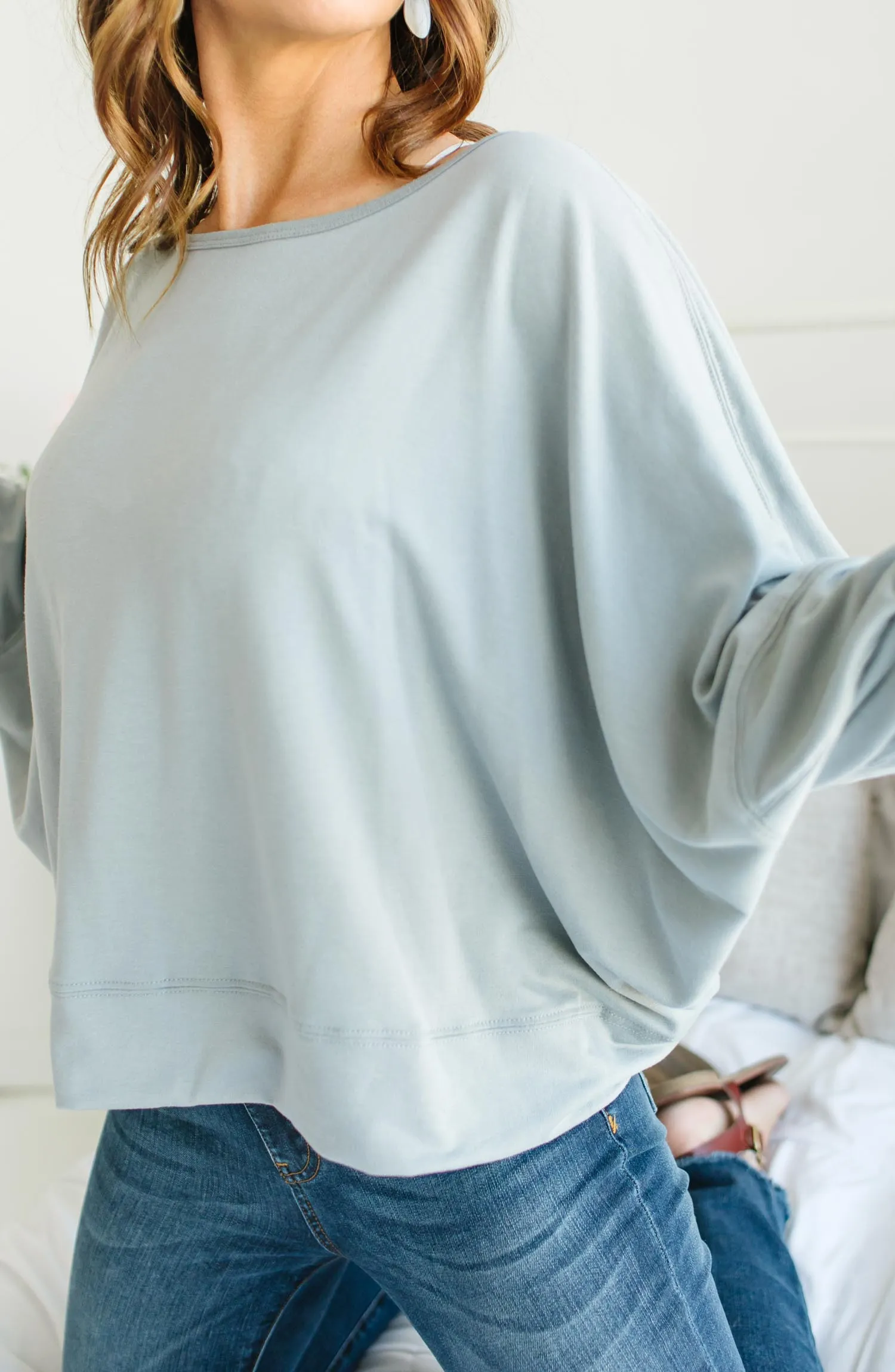 Open-Back Sweatshirt