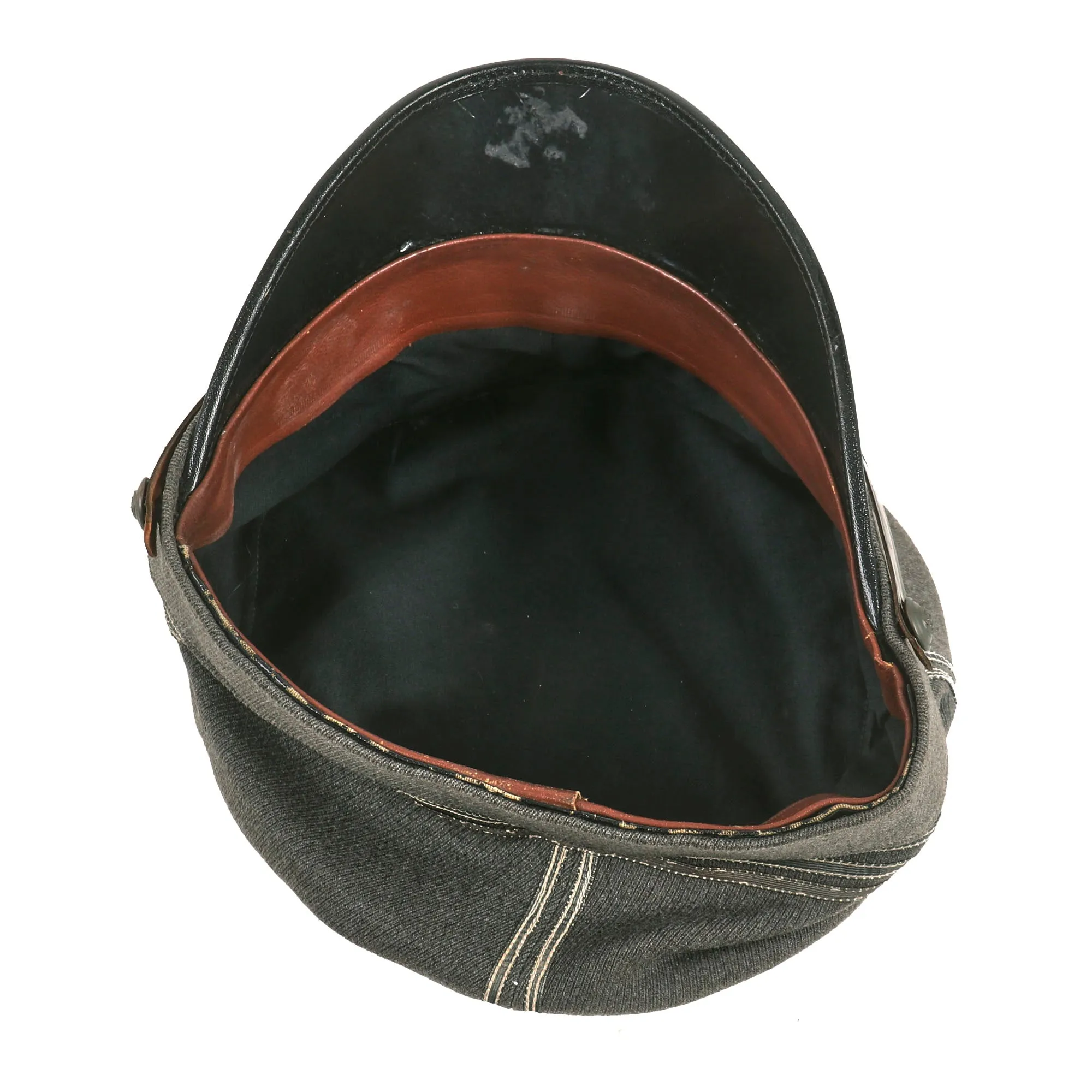 Original Swedish Pre WWII Era Model 1923 “Peaked Cap” With Yellow Cockade For A Captain