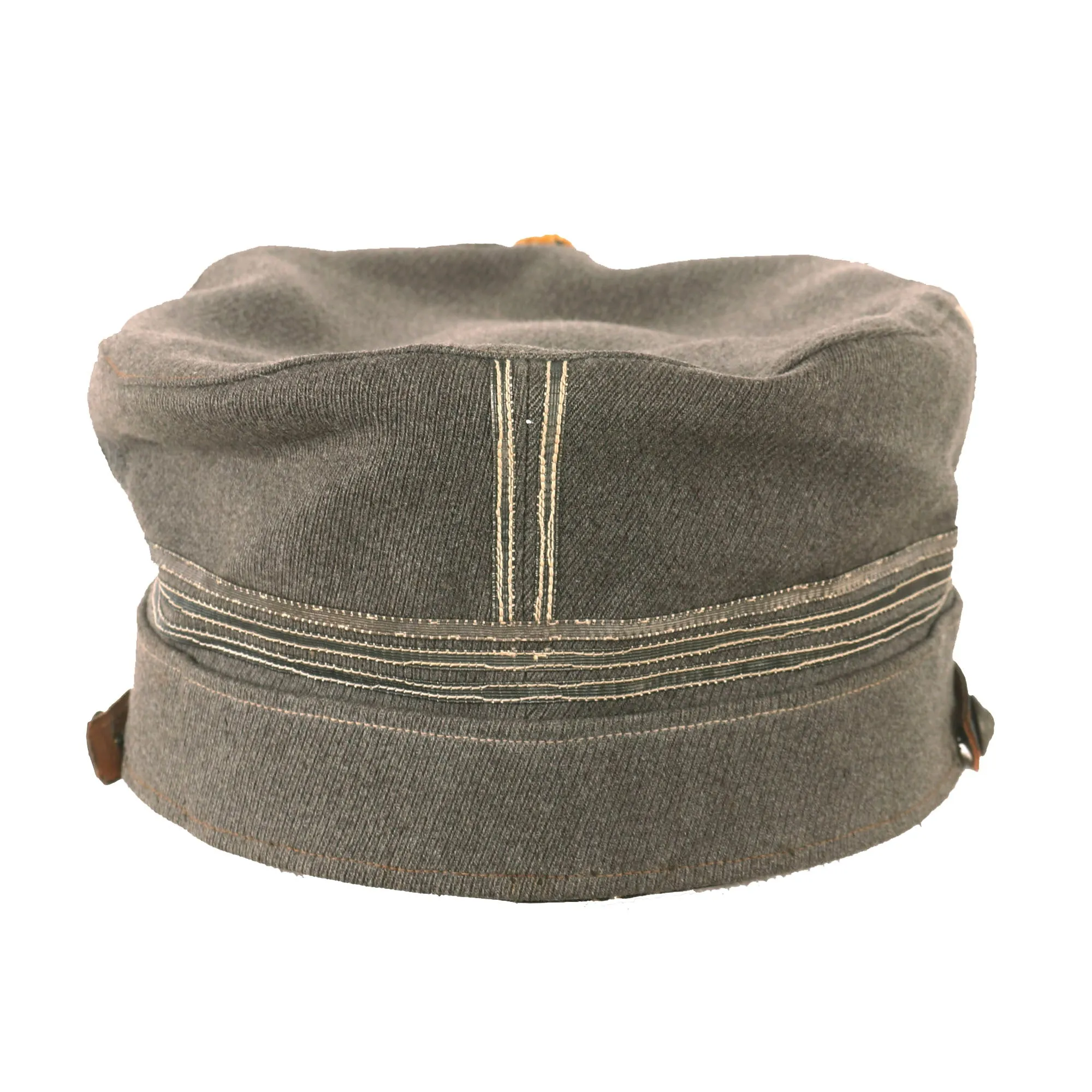 Original Swedish Pre WWII Era Model 1923 “Peaked Cap” With Yellow Cockade For A Captain