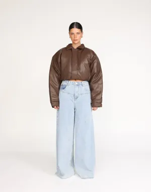 Paloma Bomber Jacket (Chocolate)