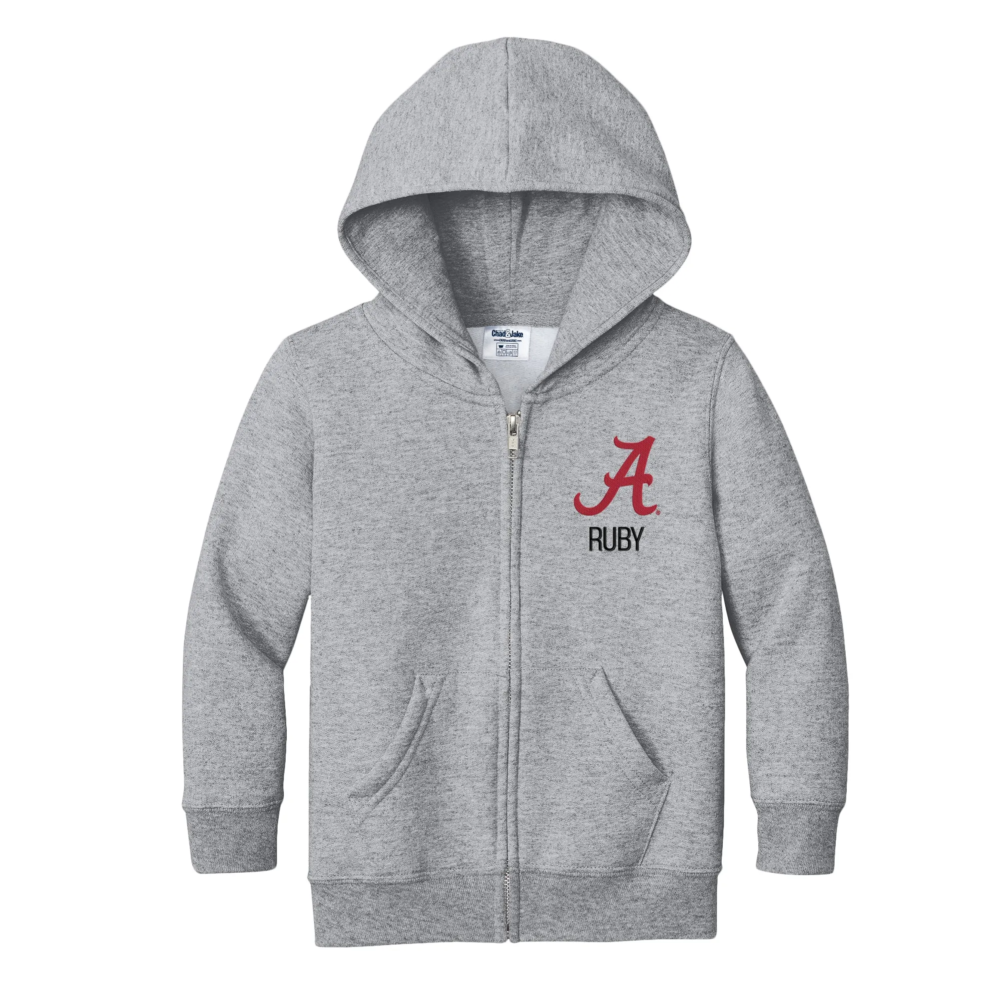 Personalized Alabama Crimson Tide Toddler Full-Zip Sweatshirt