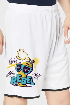 Rebel White Shorts