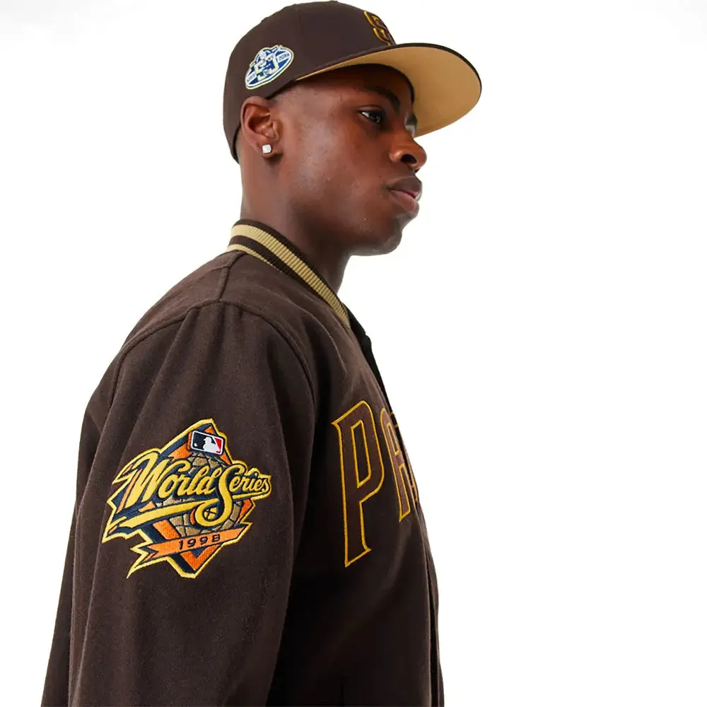 San Diego Padres Mlb Brown Varsity Jacket