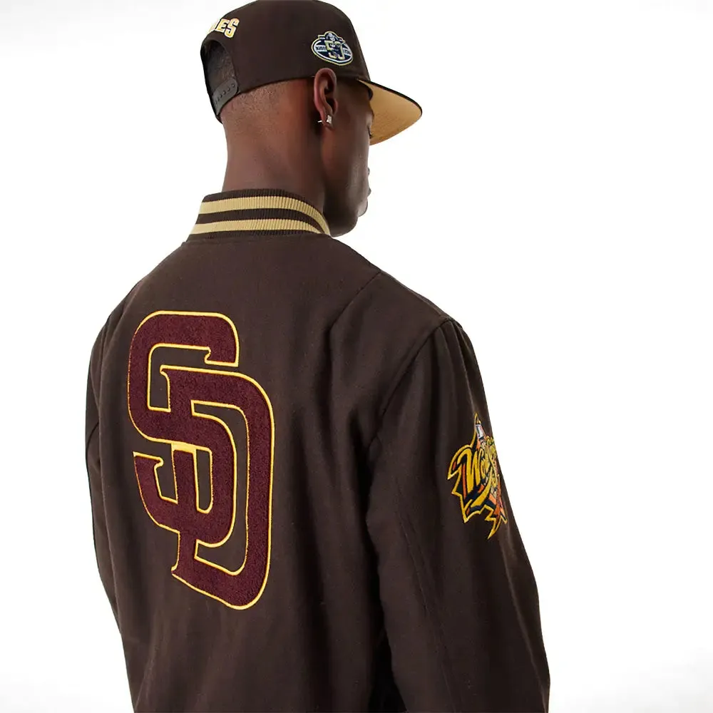 San Diego Padres Mlb Brown Varsity Jacket