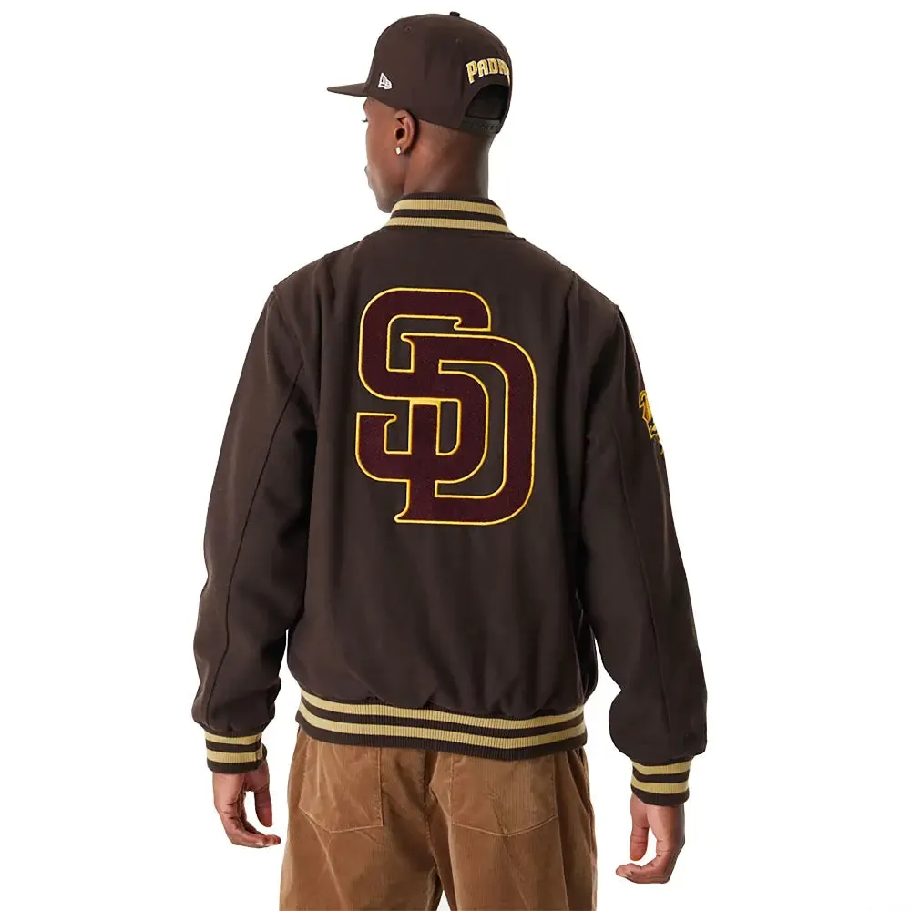 San Diego Padres Mlb Brown Varsity Jacket