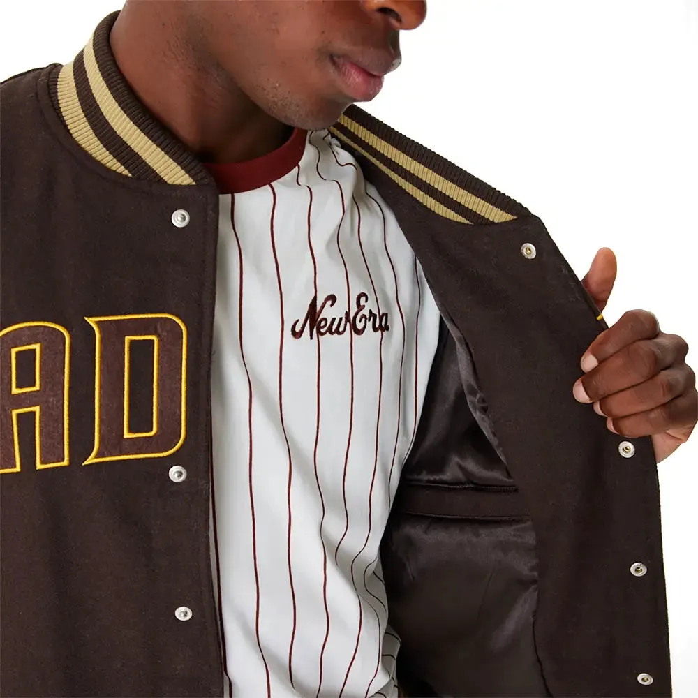 San Diego Padres Mlb Brown Varsity Jacket