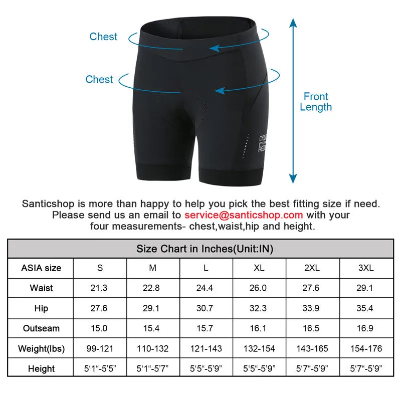 Santic Monet Black Women Padded Cycling Shorts