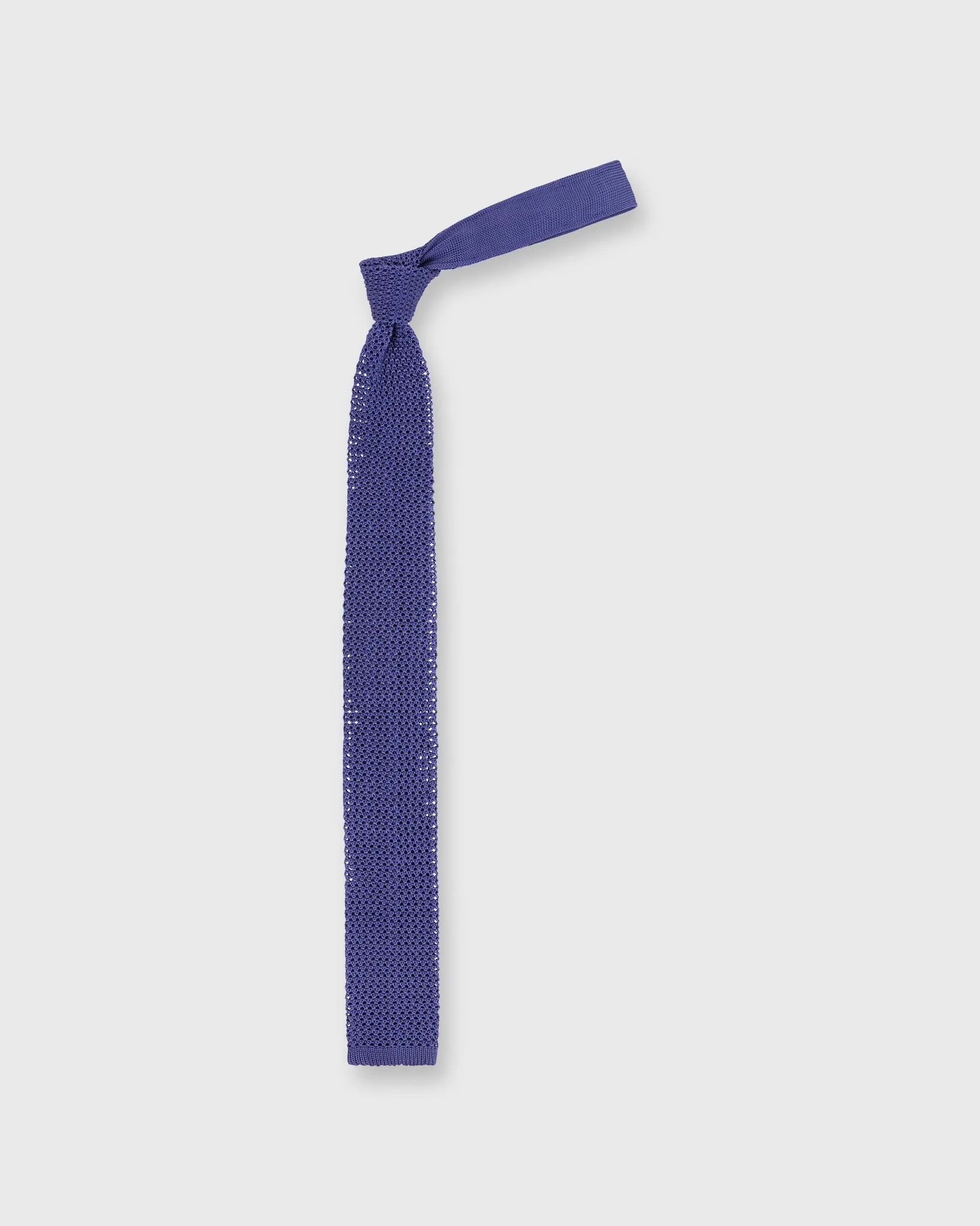 Silk Knit Tie in Deep Lavender