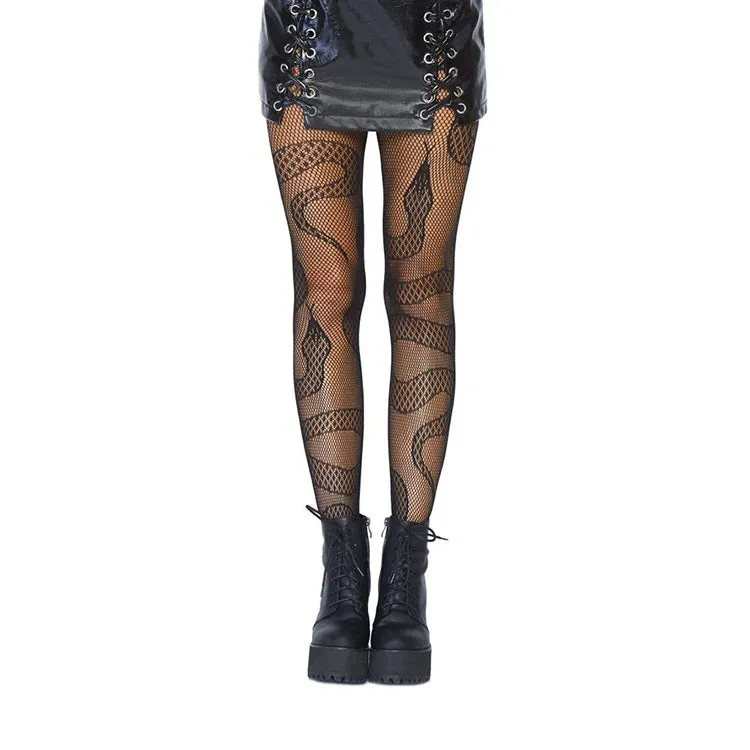 Snake Net Tights