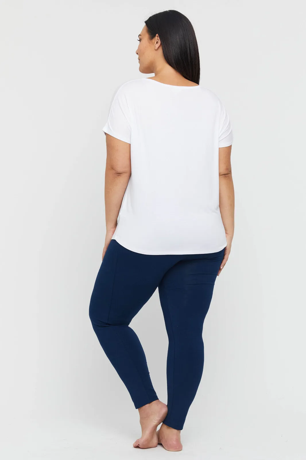 Soft Bamboo Leggings - Navy