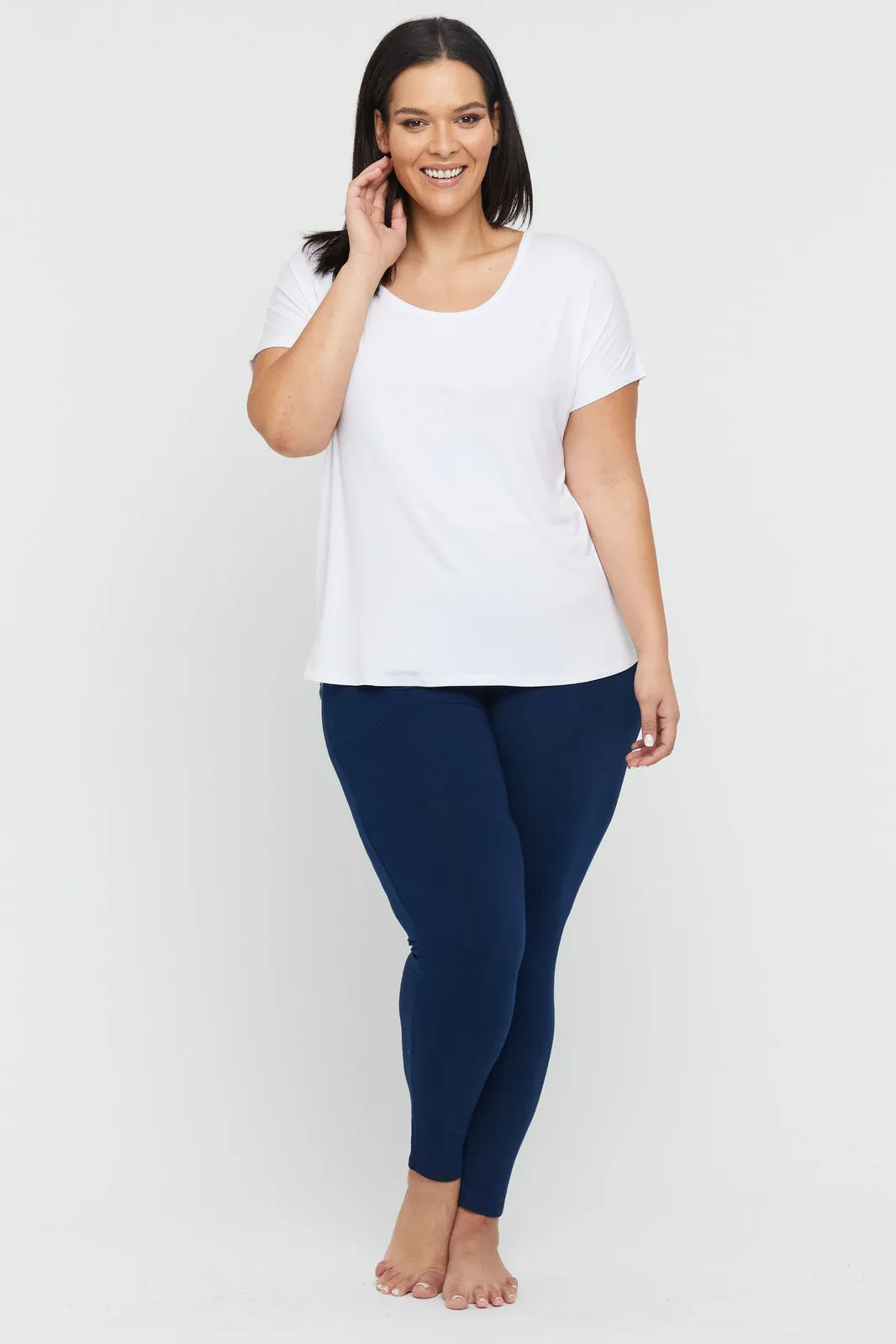 Soft Bamboo Leggings - Navy