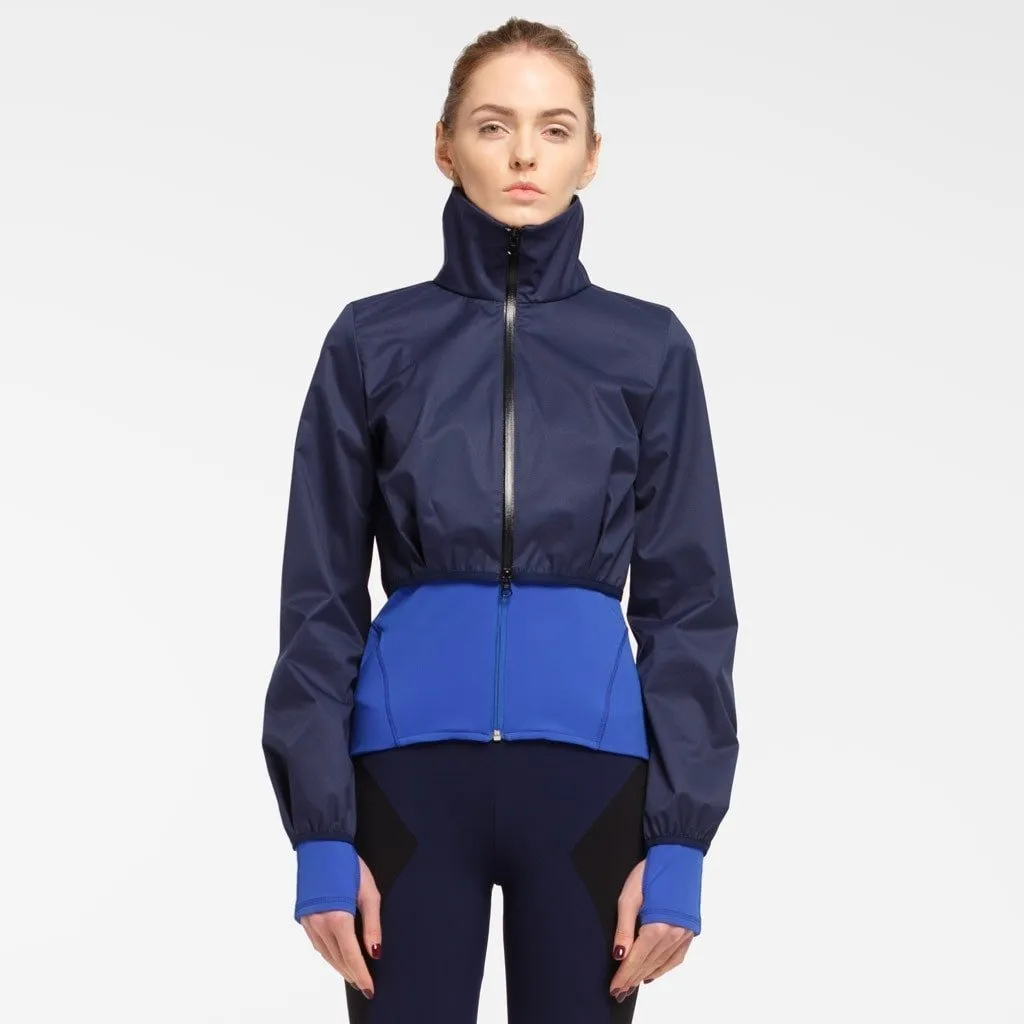 Sonia Double Layered Blue Jacket