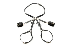 Strict Bondage Harness Bows M/l Blk