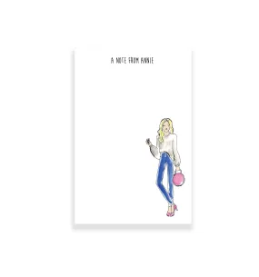 Sweatshirt   Jeans Fashion Girl Personalized Notepad