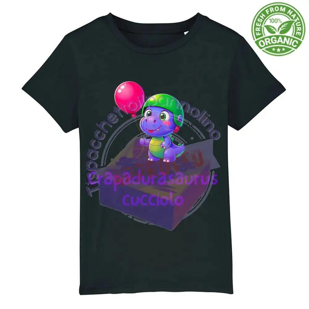 T-Shirt Baby Premium crapadurasaurus cucciolo baby t-shirt in cotone bio