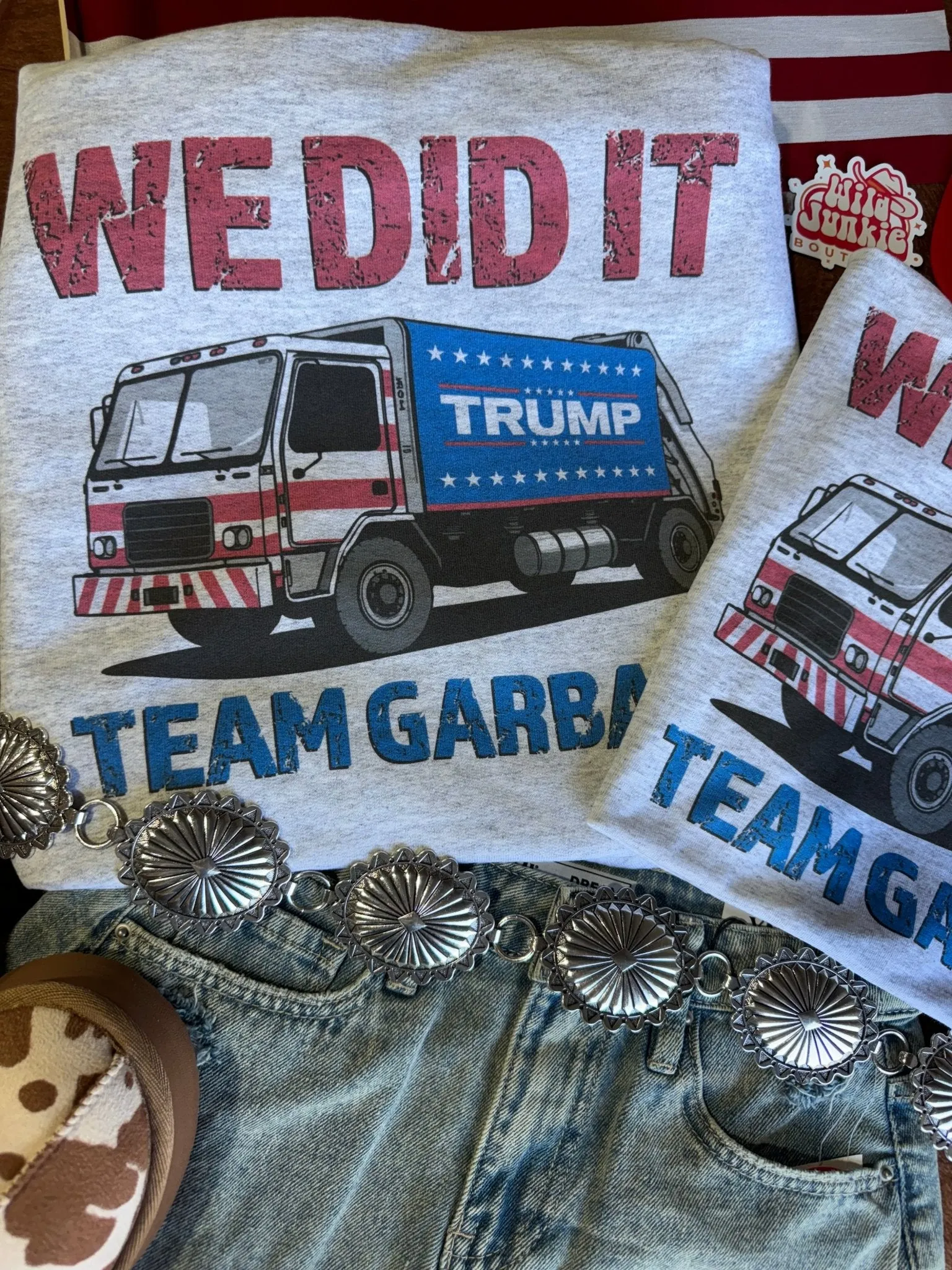 Team Garbage Trump Graphic Sweatshirt