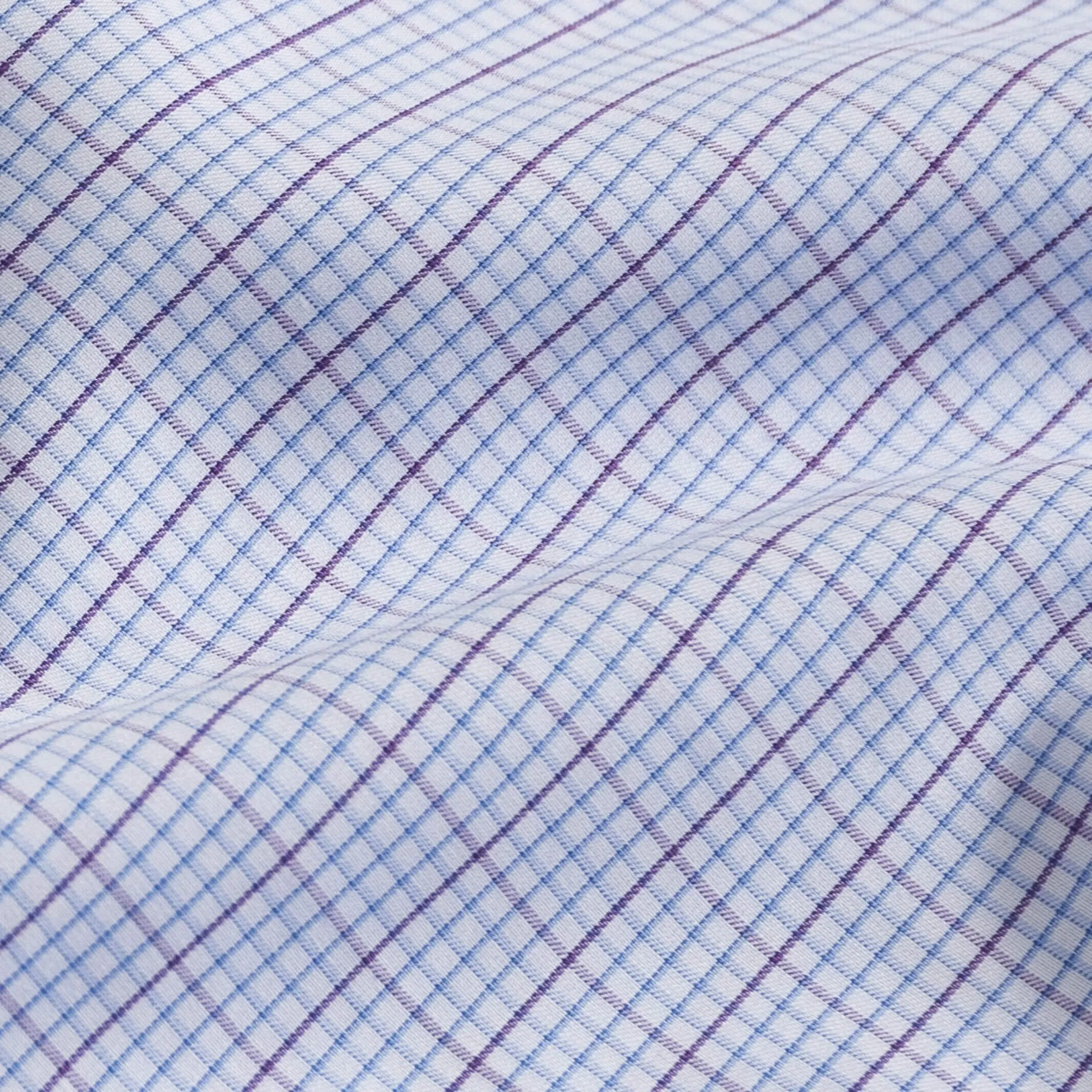 The Plum Kent Windowpane Custom Shirt