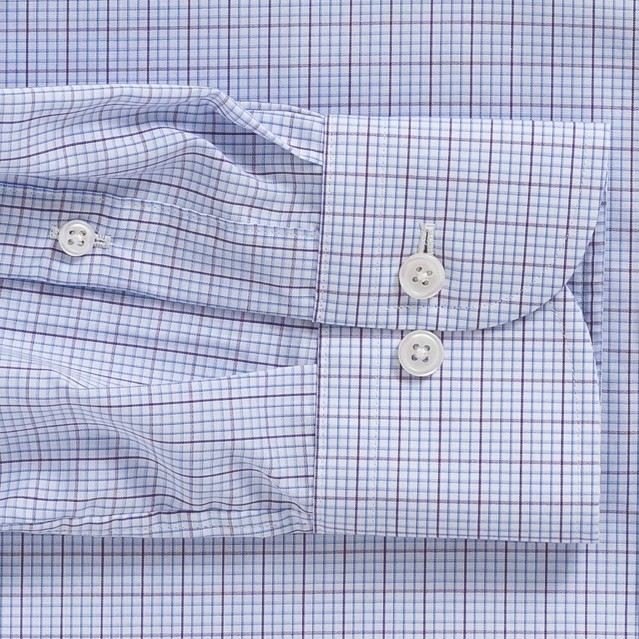 The Plum Kent Windowpane Custom Shirt