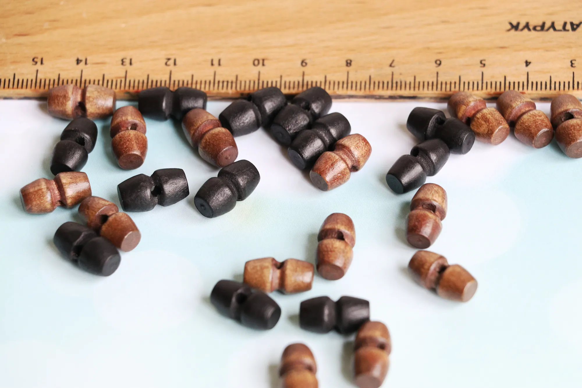 toggle button, mini wooden toggles for toy making