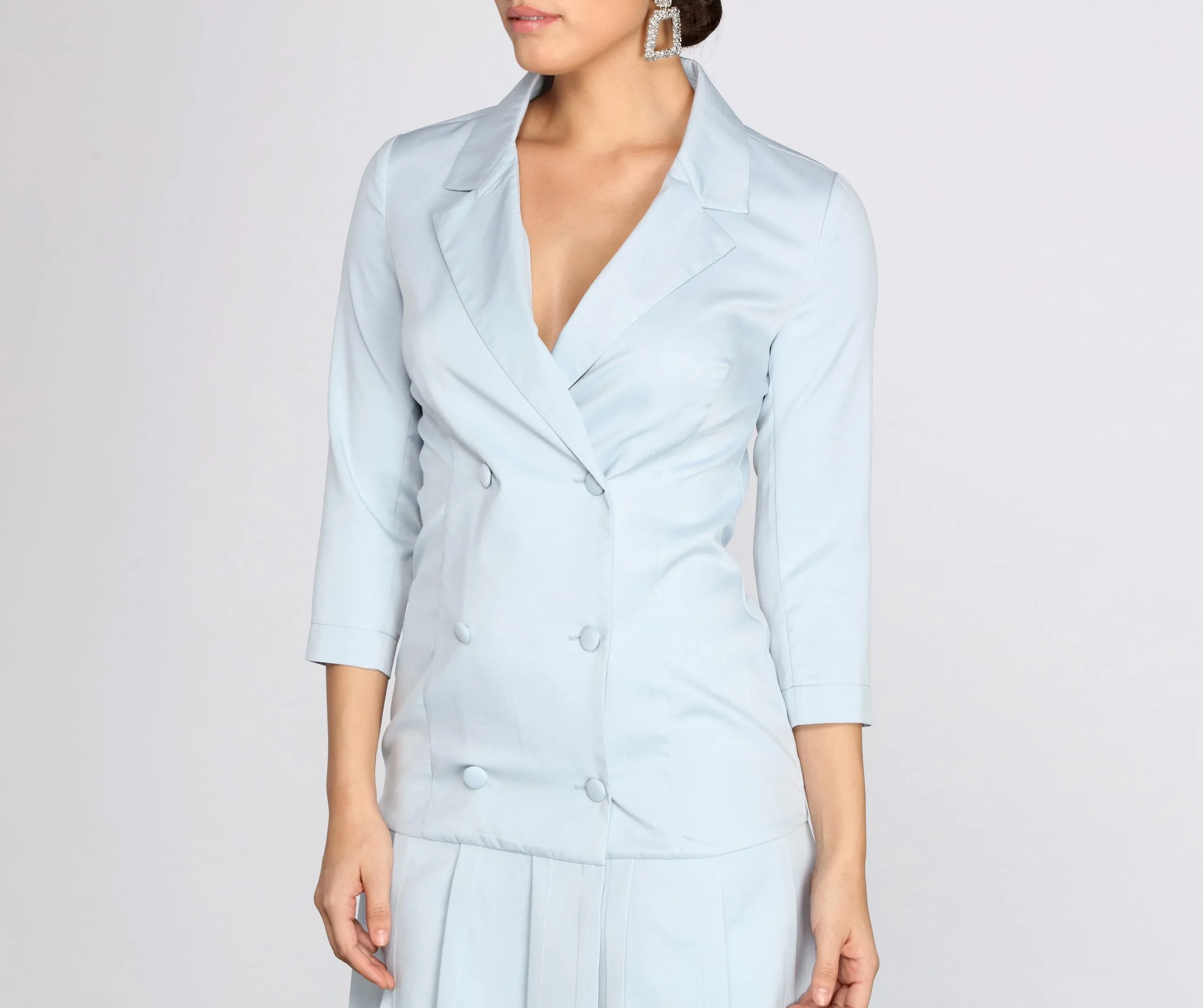 Toleet-Winter and Autumn Outfits Christmas/Thanksgiving_Back To Stylish Business Trench Dress