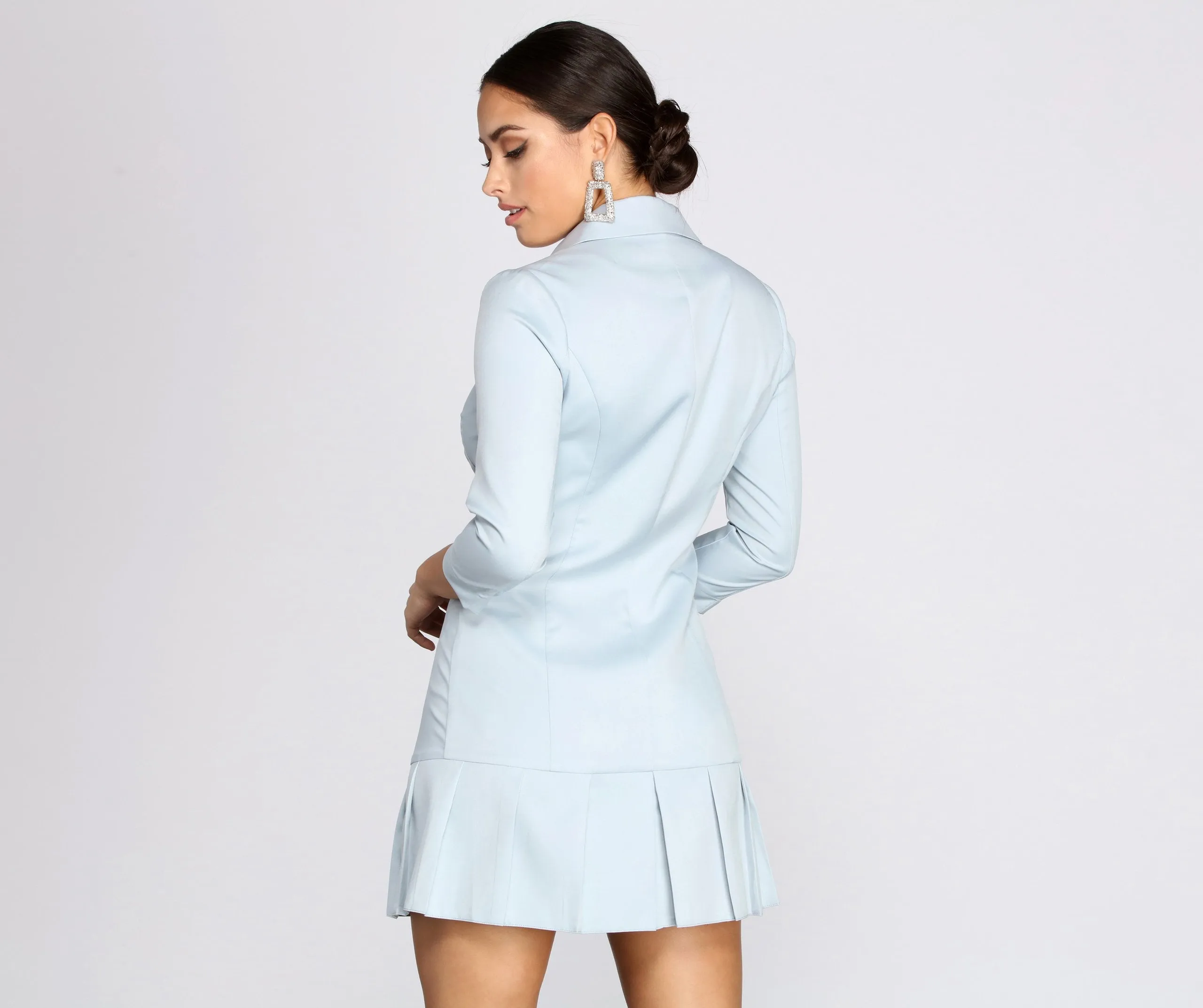 Toleet-Winter and Autumn Outfits Christmas/Thanksgiving_Back To Stylish Business Trench Dress