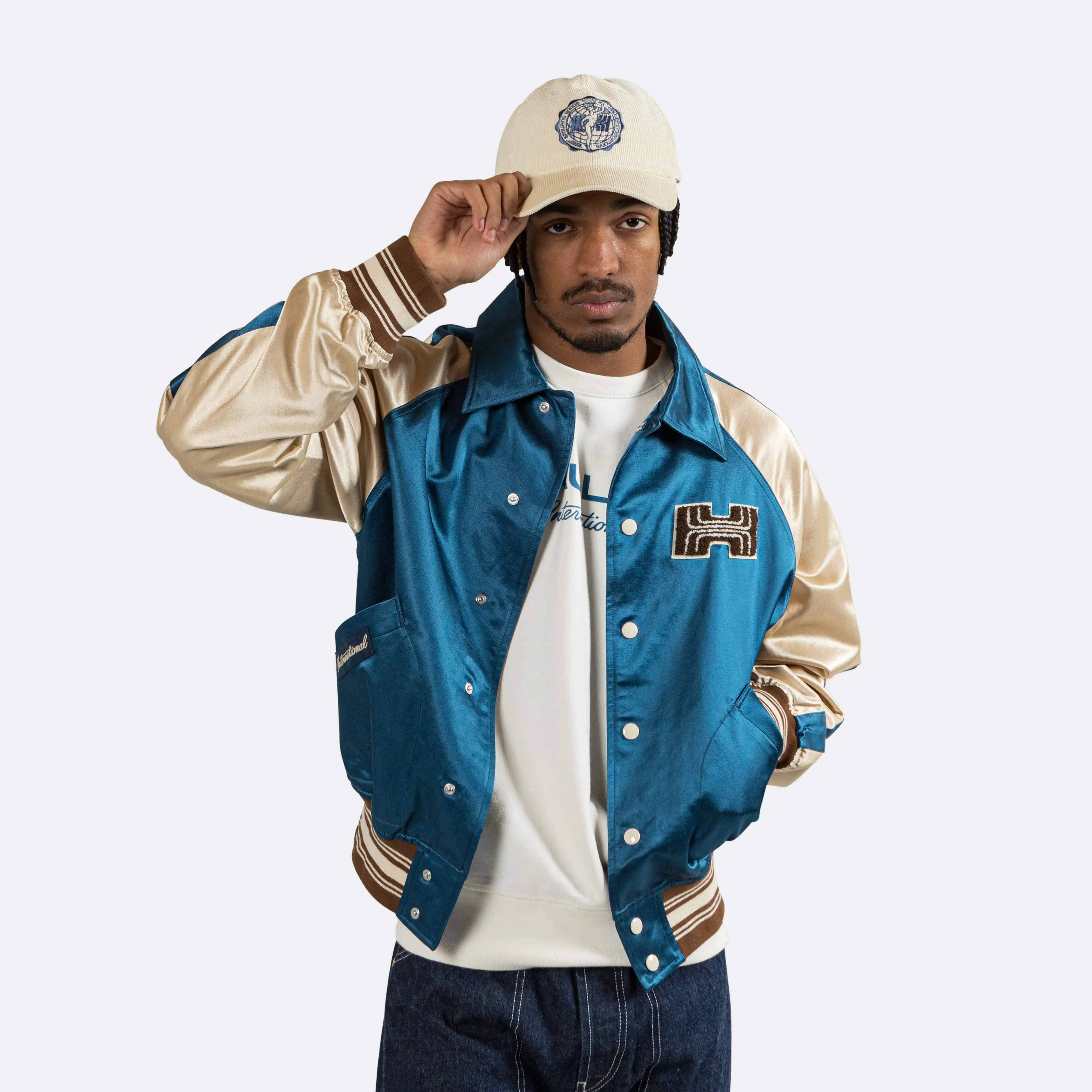 Varsity Jacket - Blue/Ecru